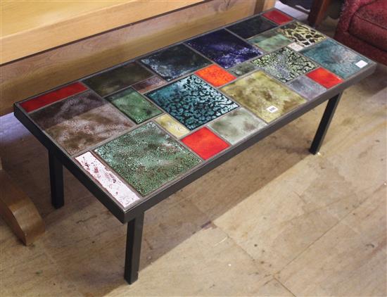 Tile top design coffee table
